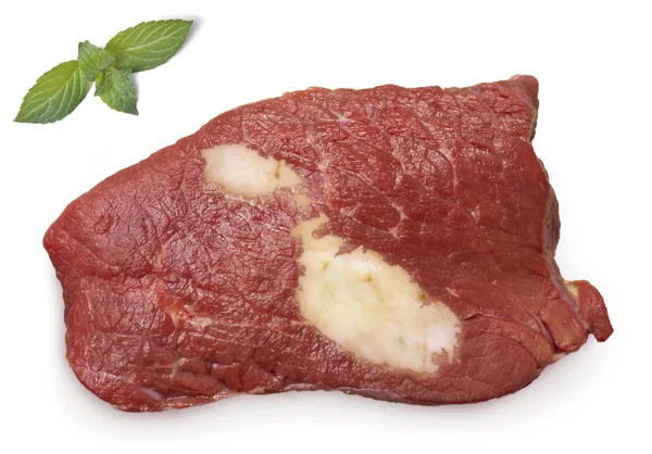 Roast beef meat and fat shaped as Malta.(series) — Stock fotografie