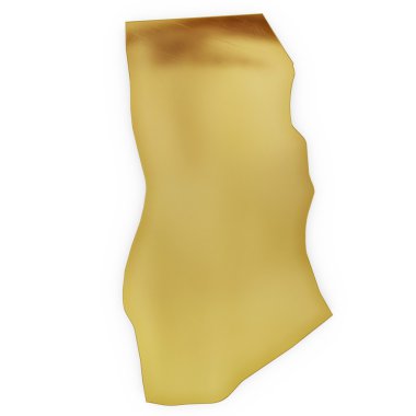 The photorealistic golden shape of Ghana (series)