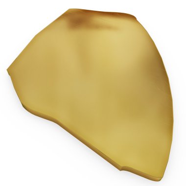 The photorealistic golden shape of Swaziland (series)