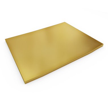 The photorealistic golden shape of Wyoming (series)