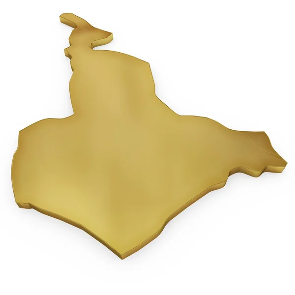 Φωτορεαλιστική χρυσή σχήμα του Καμερούν (σειρά) — Φωτογραφία Αρχείου