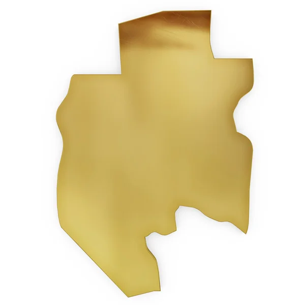 The photorealistic golden shape of Gabon (series) — Stock Fotó