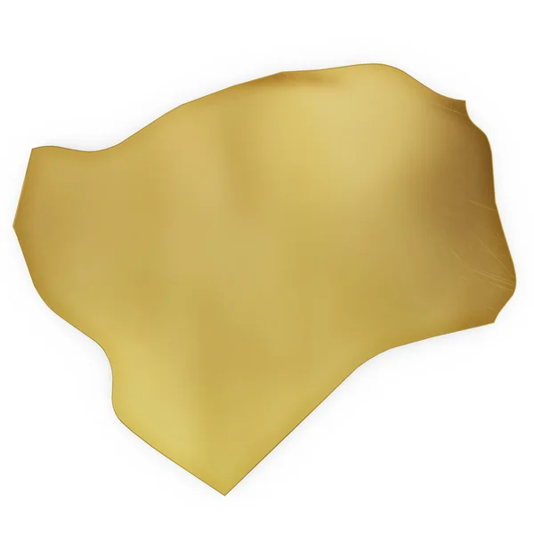La forma dorada fotorrealista de Guinea-Bisseau (serie ) — Foto de Stock