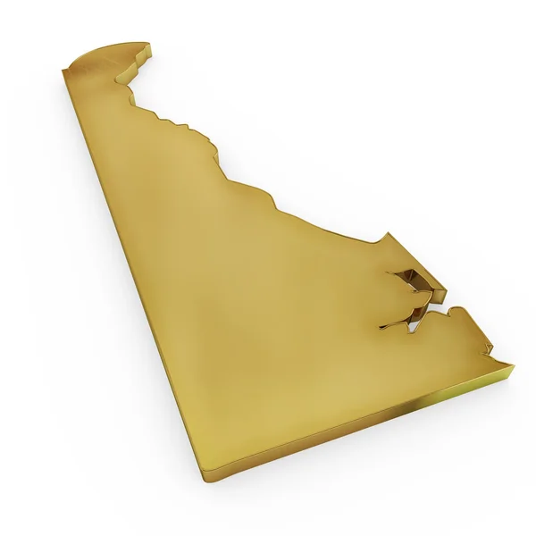 The photorealistic golden shape of Delaware (series) — Φωτογραφία Αρχείου