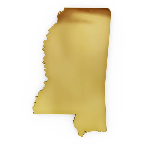 The photorealistic golden shape of Mississippi (series) — Φωτογραφία Αρχείου