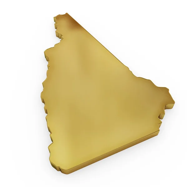 La forme dorée photoréaliste du New Hampshire (série ) — Photo
