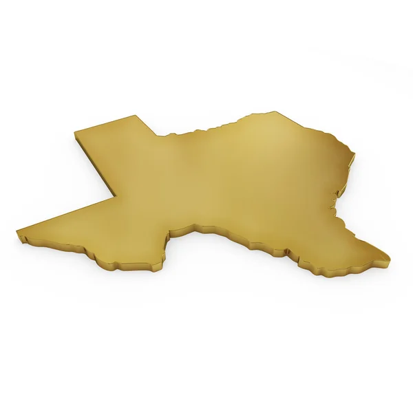 The photorealistic golden shape of Texas (series) — Stock Fotó