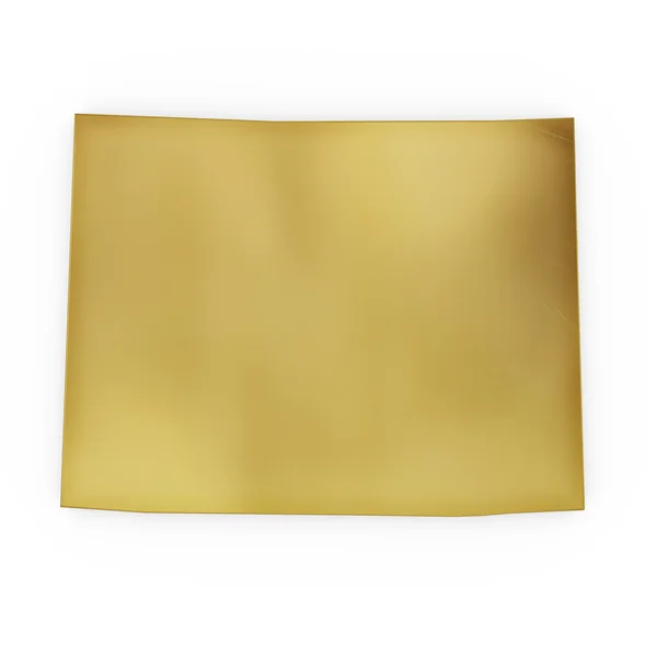 La forma fotorealistica dorata del Wyoming (serie ) — Foto Stock