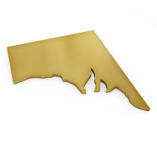 The photrealistic golden shape of South Australia (series) — Stock Fotó