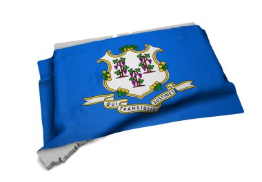 Gerçekçi bayrak Connecticut (seri şeklinde kapsayan)