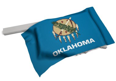 Oklahoma (seri şeklinde kapsayan gerçekçi bayrak)