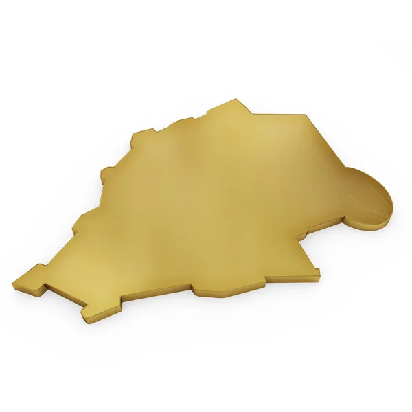 The photorealistic golden shape of Vatican (series) — Stock Fotó