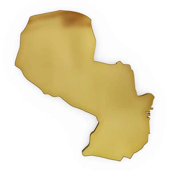 Το σχήμα photrealistic χρυσή της Παραγουάης (σειρά) — Φωτογραφία Αρχείου