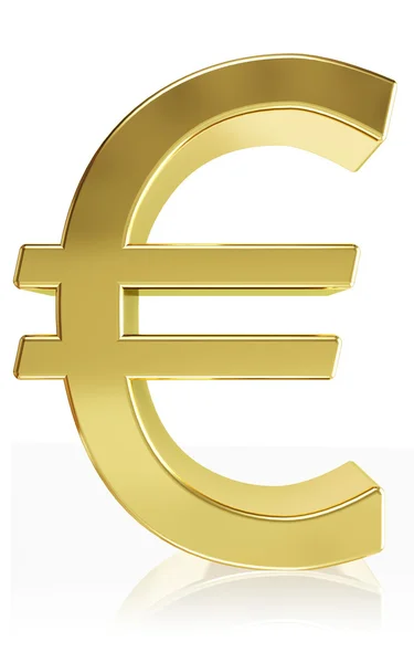Simbolo fotorealistico del simbolo della moneta Euro — Foto Stock
