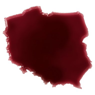 A pool of blood (or wine) that formed the shape of Poland. (seri