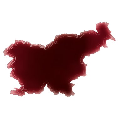 A pool of blood (or wine) that formed the shape of Slovenia. (se