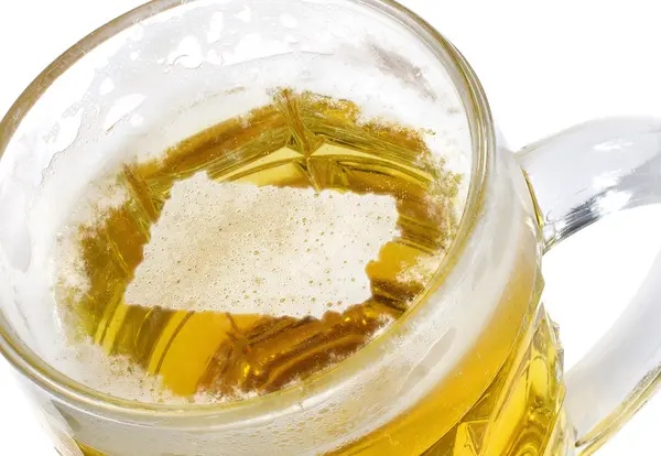 Beer head shaped as Pennsylvania in a beer mug.(series) — Stock Photo, Image