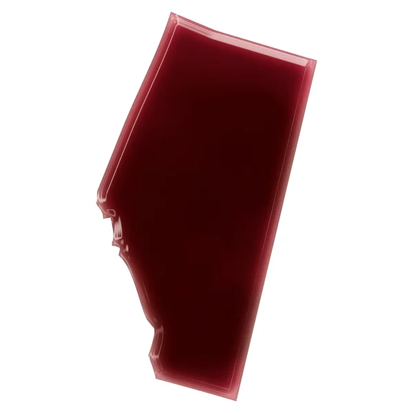 Un charco de sangre (o vino) que formó la forma de Alberta. (ser — Foto de Stock