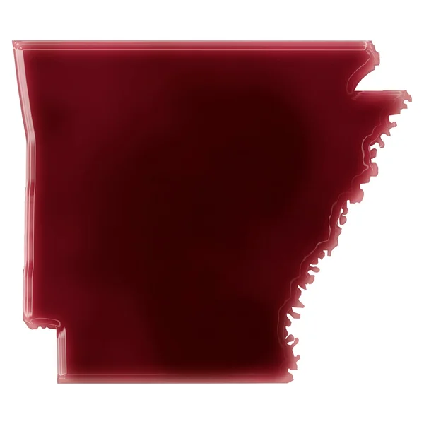 A pool of blood (or wine) that formed the shape of Arkansas. (se — Φωτογραφία Αρχείου