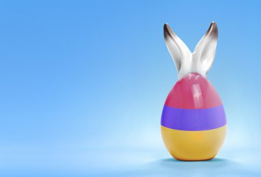 Colorful cute easter egg and the flag of Armenia .(series)