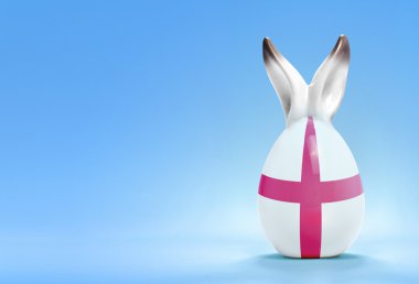 Colorful cute easter egg and the flag of England .(series)