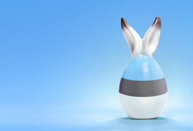 Colorful cute easter egg and the flag of Estonia .(series)
