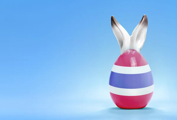 Colorful cute easter egg and the flag of Thailand .(series) — Φωτογραφία Αρχείου