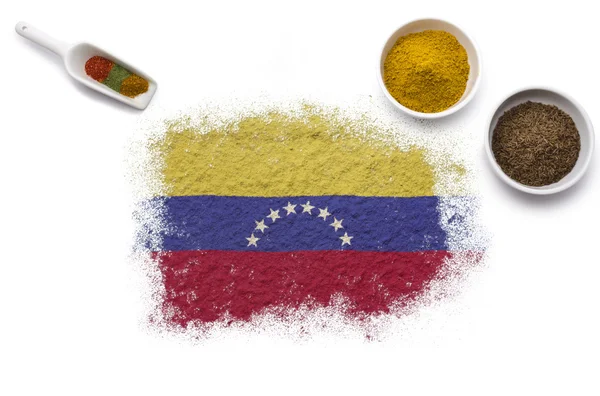 Especias que forman la bandera de Venezuela. (serie ) — Foto de Stock