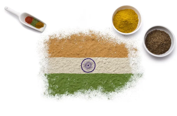 形成的印度国旗的香料。(系列) — 图库照片