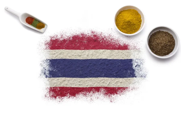 形成的泰国国旗的香料。(系列) — 图库照片