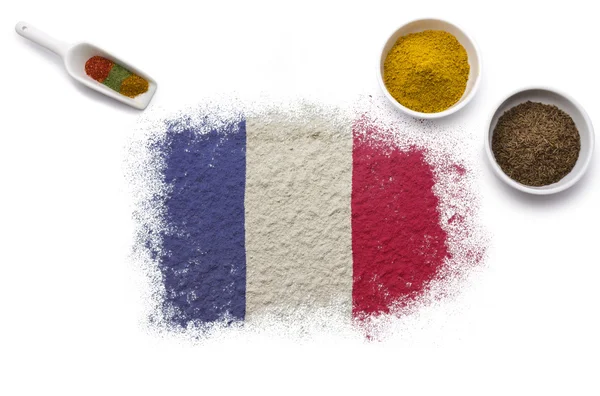 香料形成法国国旗。(系列) — 图库照片