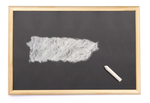 Blackboard with a chalk and the shape of Puerto Rico drawn onto. — Stock Photo, Image