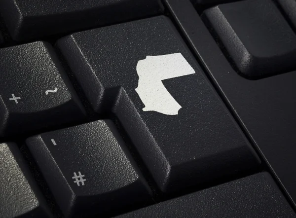 与形状的西撒哈拉 return 键的键盘。(系列) — 图库照片