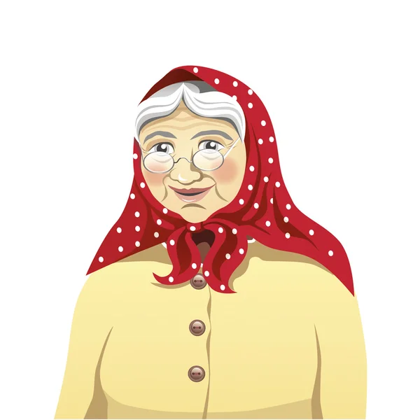 Babcia, Stara kobieta — Wektor stockowy