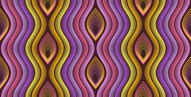 Renkli dalgalar. doku