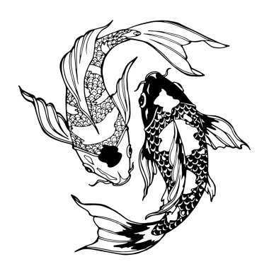 Koi balıkları; Ying yang sembolü