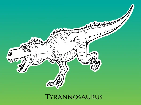 Ilustrace Tyrannosaurus Rex — Stock fotografie