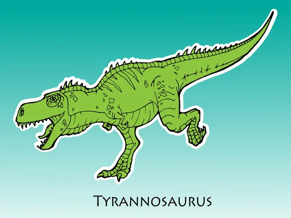 Illustration of tyrannosaurus Rex — Stock Vector