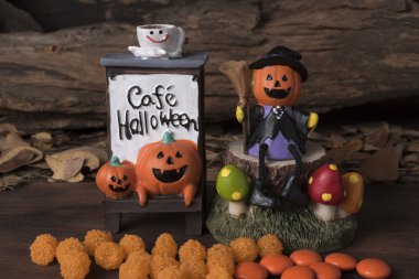 Cadılar Bayramı Balkabağı ve hayalet