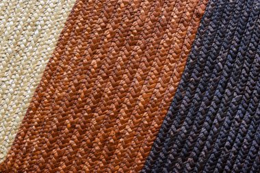 üzerinden el yapımı hasır doku