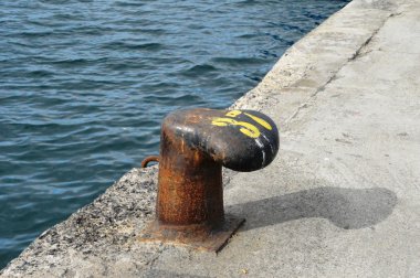 Uzun yay, demirleme, bağlantı noktası Gran Canaria tekne,