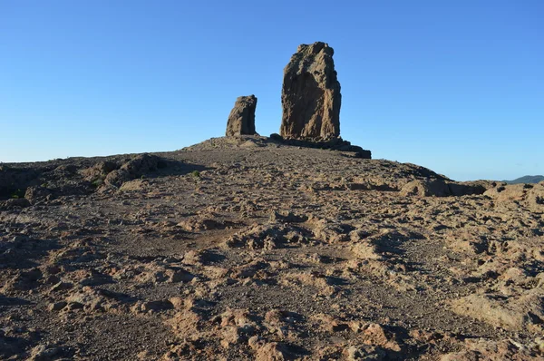 Roque Nublo . natulal rocky landscape of Gran Canaria. — Stock Photo, Image