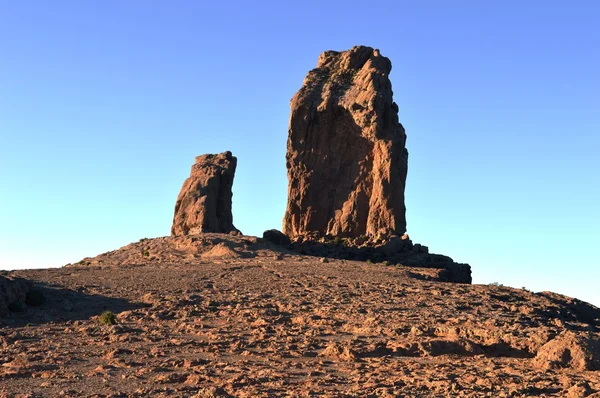 Roque nublo. natürliche Felslandschaft von Gran Canaria. — Stockfoto