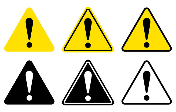 Набор значков для Дангера, Внимание, Предупреждение и т.д..