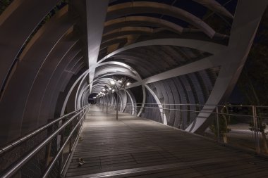 Modern bridge in madrid
