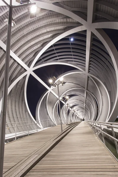 Modern bridge in madrid