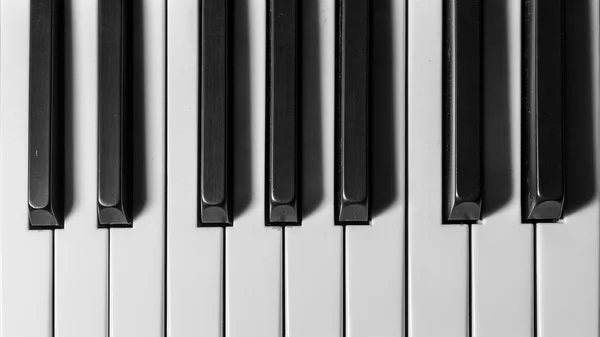 Bir kuyruklu piyano tuşları — Stok fotoğraf