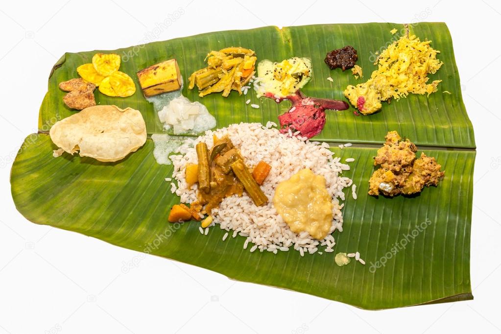 Onam Sadhya is Kerala vegetarian lunch served on a banana leaf on the occasion of festival