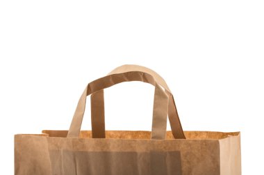 kağıt torba beyaz üzerine izole