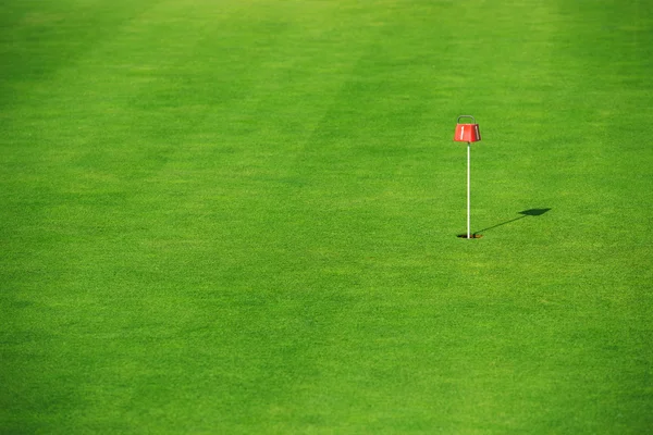 Πράσινο γρασίδι στο γήπεδο του γκολφ — Φωτογραφία Αρχείου